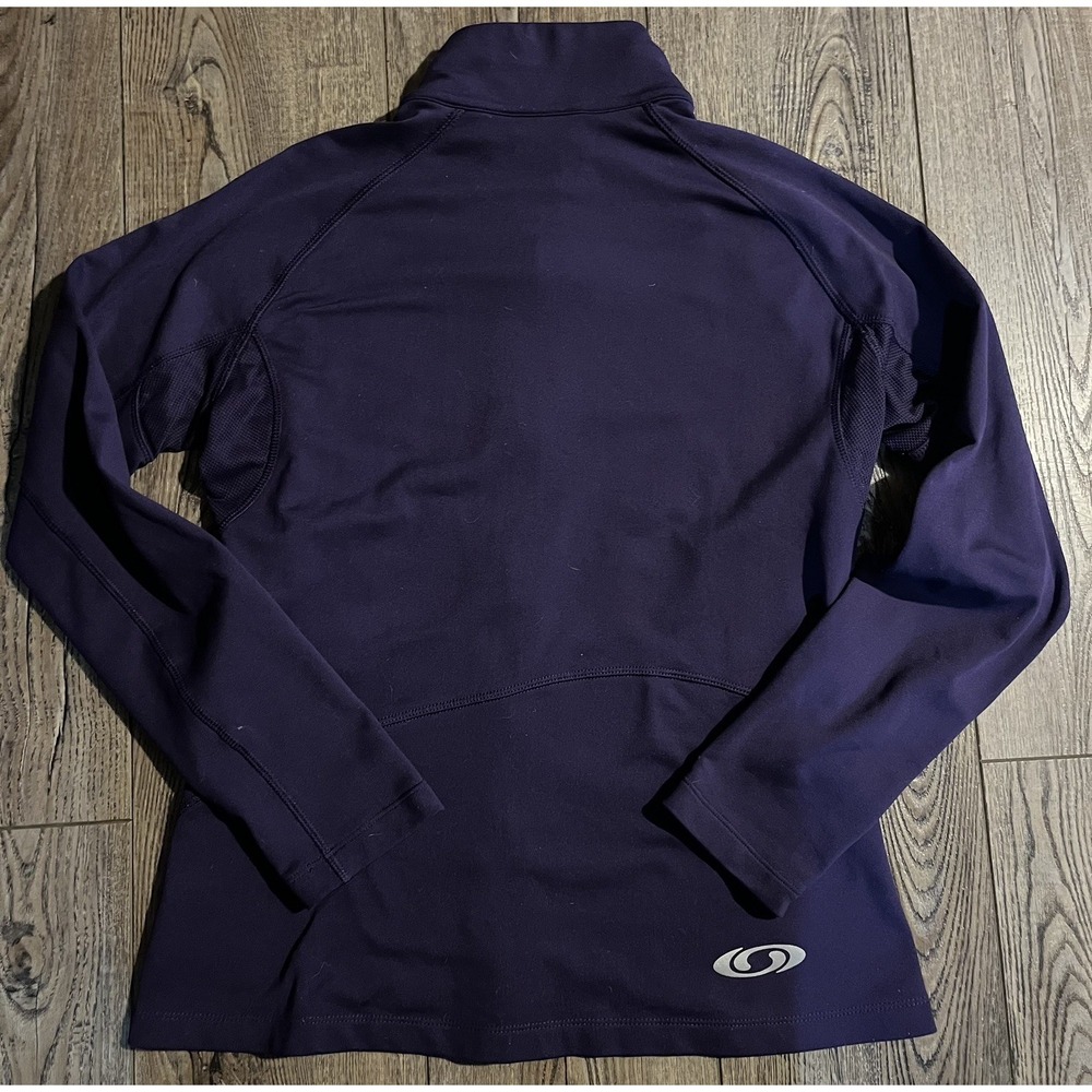 2011 Salomon Womens Light Full Zip Track Jacket Purple Soft Shell Running medium